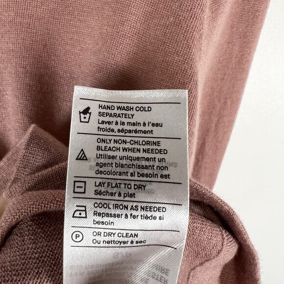 Vince Wool‎ Cashmere Crew Neck Pink Sweater NWT Small Designer Luxury Minimalist - Picture 9 of 12